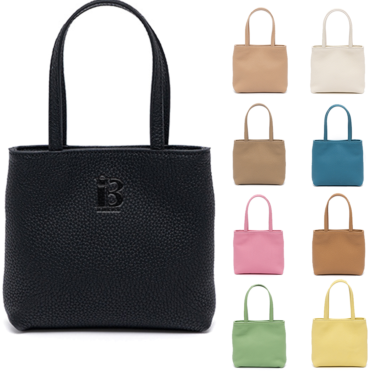 Real Leather Small Handbag Tote Bag