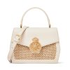 Genuine Leather woven cross-body bag