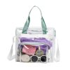 Transparent PVC tote fitness crossbody bag