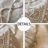 Jute Straw cotton tassel shoulder cross-body bag