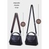 Genuine Leather Small Crossbody Satchel Handbag for Women