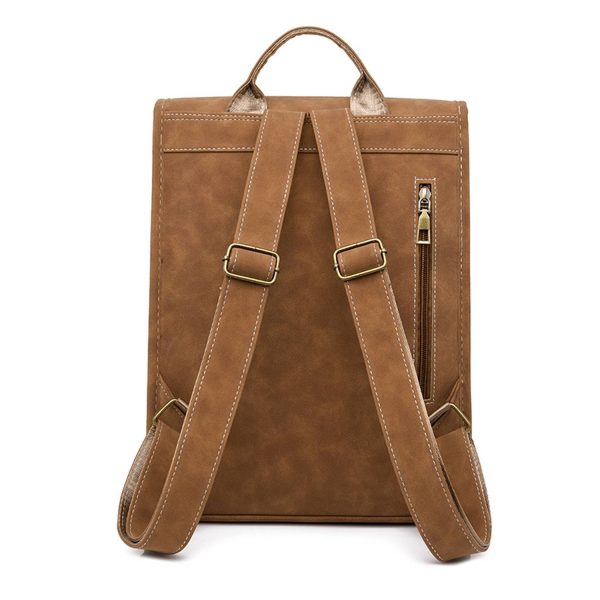 PU large-capacity simple casual backpack