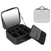 PU Leather Makeup Bag with Mirror