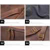 Genuine Leather Crazy Horse Skin Anti-Theft Laptop Backpack