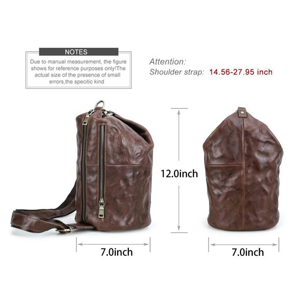 Genuine Leather Multifunctional Waterproof Cross-body Bag