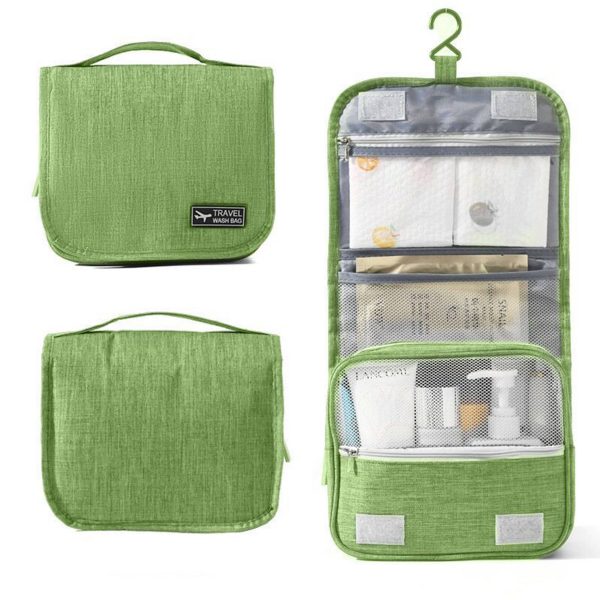 Polyester Waterproof Hanging Toiletry Bags