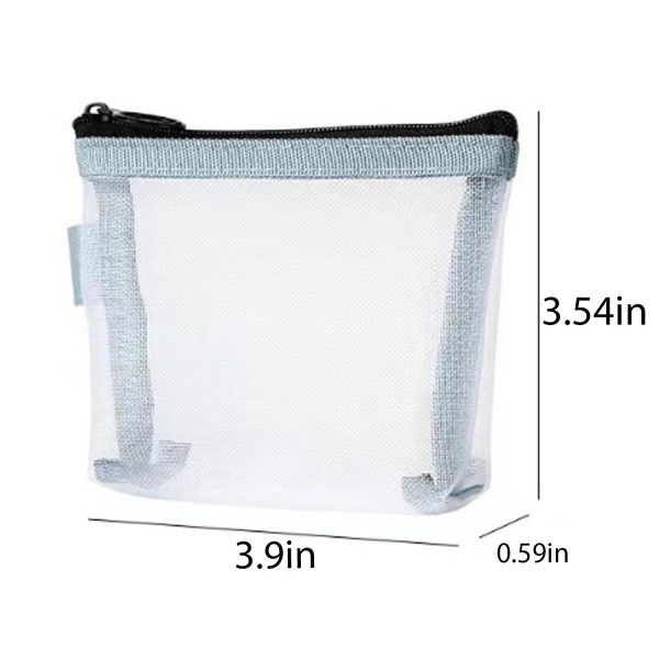 Transparent mesh storage bag