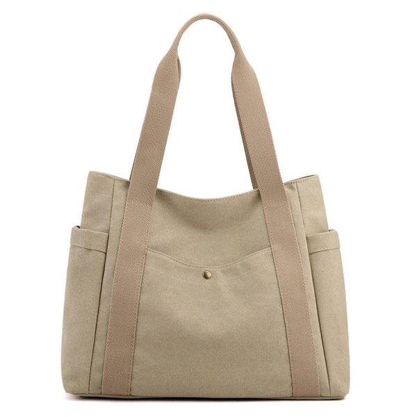 Canvas Multi-pocket Tote bags for women