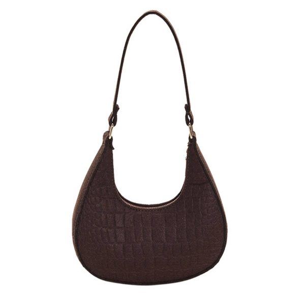 Solid color temperament women's bag casual shoulder handbag
