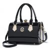 PU Leather Top Handle Crossbody Bag