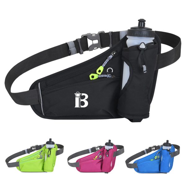 Oxford Fanny Pack Waist Bag with Water Bottle Holder