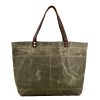 Waxed Canvas Travel Tote Bag