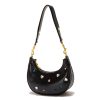 PU Leather Diamond-embellished Cross-body Bag For Women