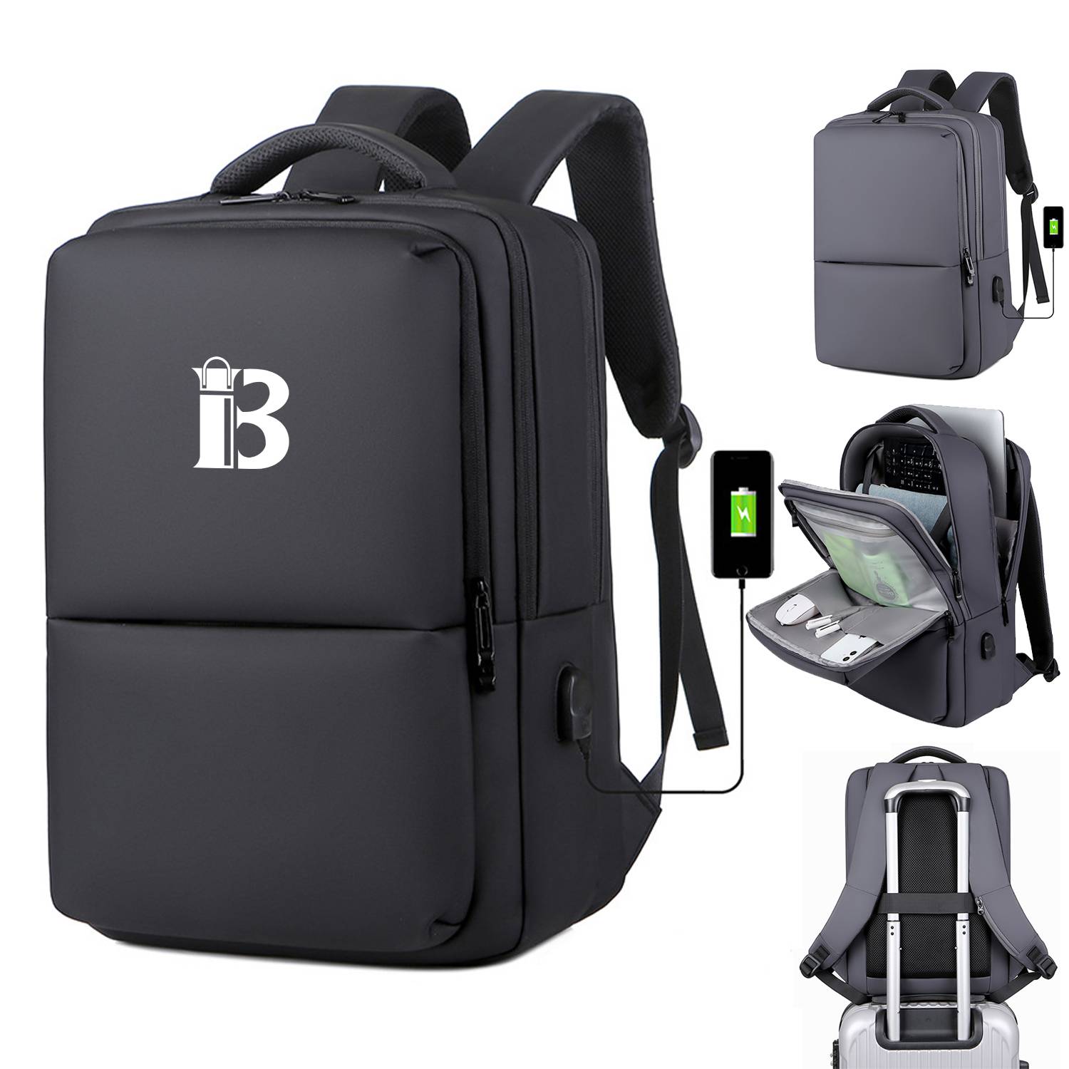 Laptop Backpack With USB Charging Port