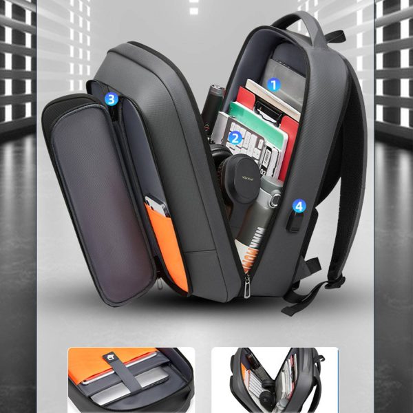 Oxford men's computer backpack with charging port