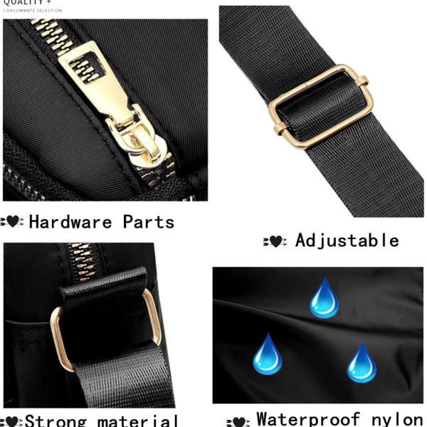 Nylon Crossbody Bags for Women Purses