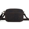 Genuine leather vintage cross-body messenger bag