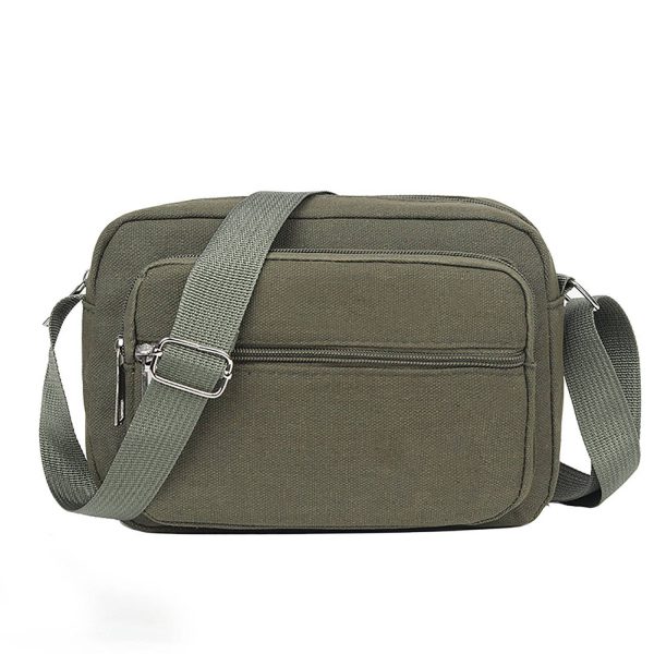 Vintage-Inspired Retro Canvas Crossbody Bag