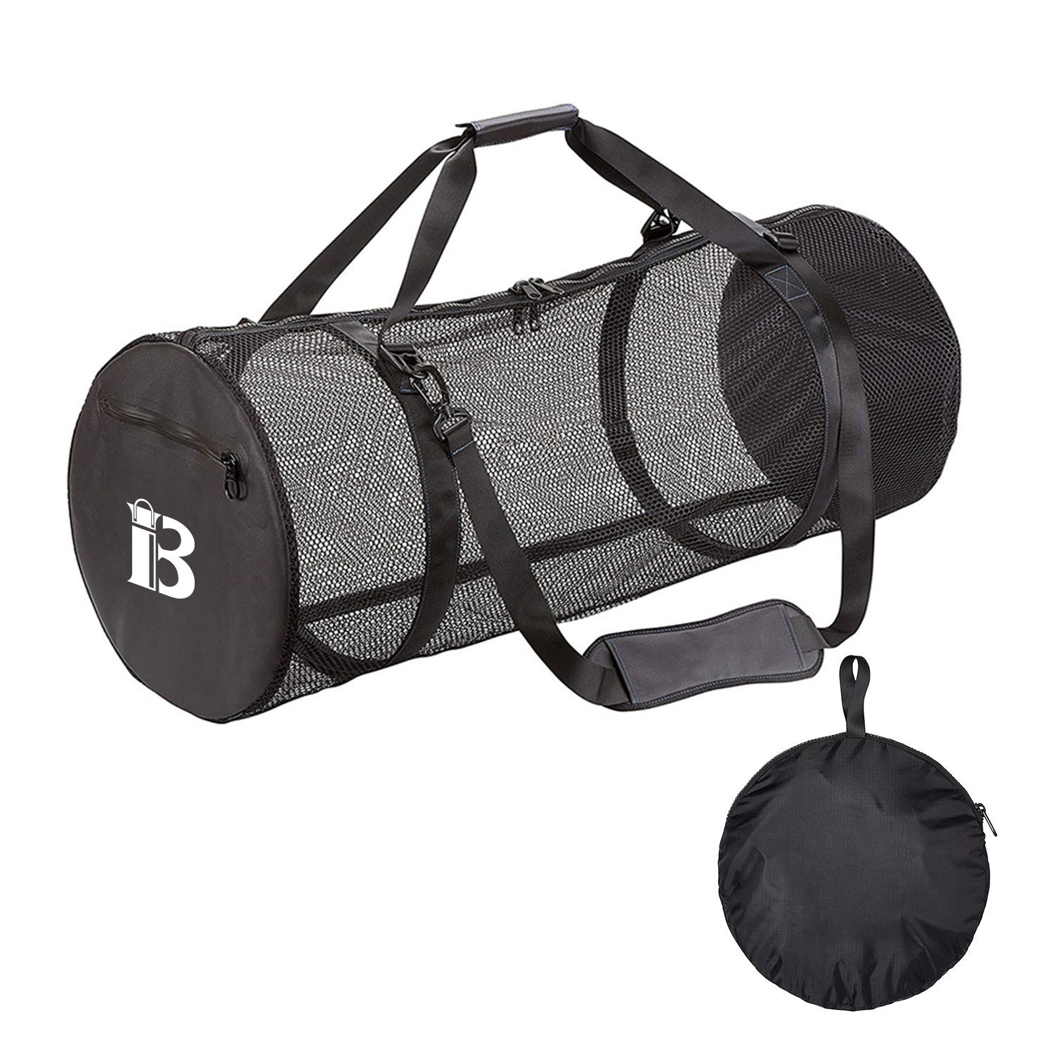 Foldable Mesh Barrel bag