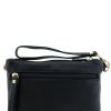 PU Leather Small Wristlet Crossbody Bag