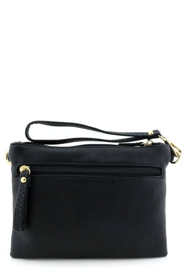 PU Leather Small Wristlet Crossbody Bag