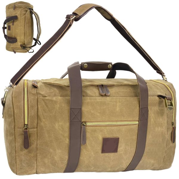 Large Capacity Canvs Backpack Duffel Bag For Travel