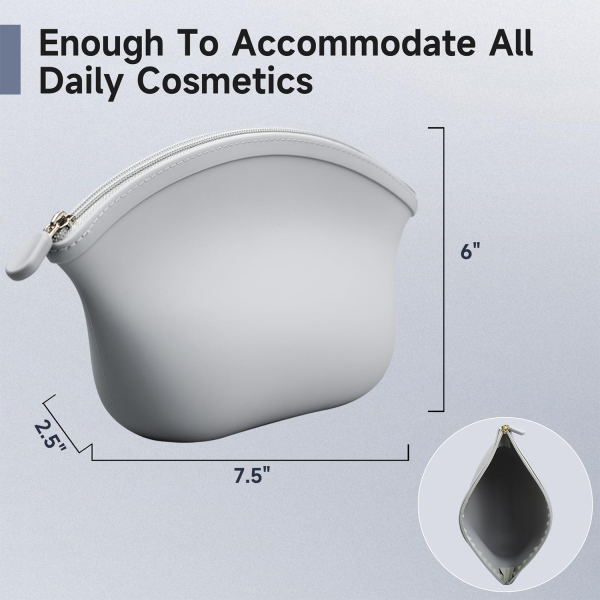 Waterproof Travel Silicone Cosmetic Makeup Bag