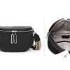 Leather Crossbody Bag With Two Zippers