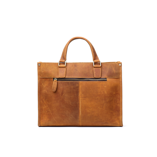 PU Leather Handmade Briefcase Laptop Messenger Bag