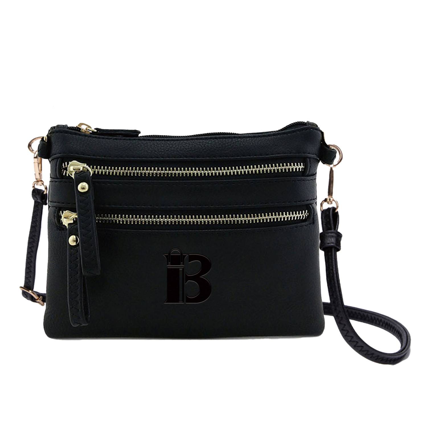 PU Leather Small Wristlet Crossbody Bag