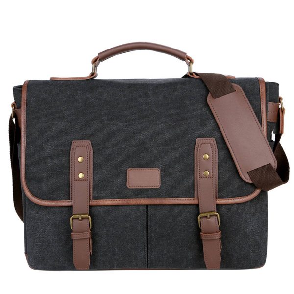 Cavas Vintage Men Briefcases Laptop Messenger Bag