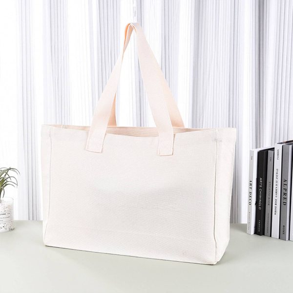 Canvas Literature and art large tote bag for women