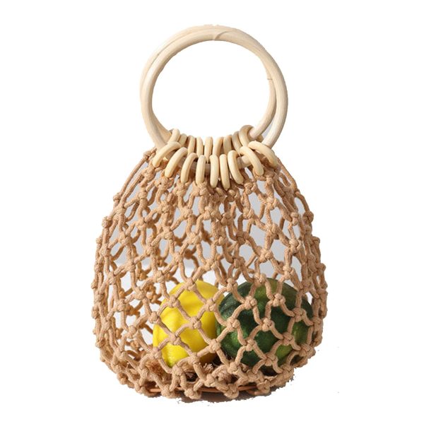 Jute Handwoven Straw Summer Beach Handbag