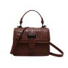 PU Leather Crossbody Bag Solid Color Elegant for Women