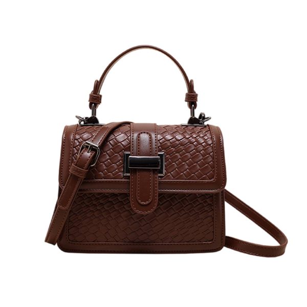 PU Leather Crossbody Bag Solid Color Elegant for Women