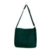 Solid Canvas Crossbody Shoulder Bag
