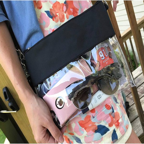 Transparent shoulder strap bag