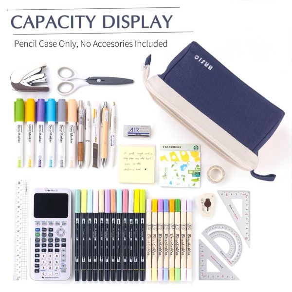 Big Capacity Pencil Pouch Portable Pen Bag School Supplies