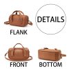 Genuine Leather Simple woven shoulder cross-body bag