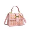 PU Leather Trendy Diamond Lattice Handbag for Women