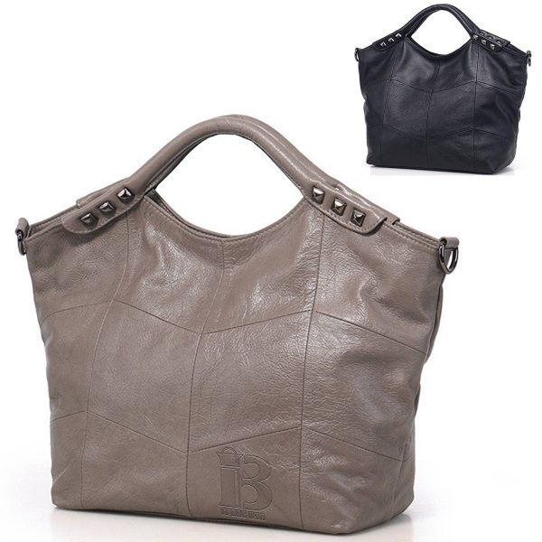 Genuine Leather Top Handle Purse Satchel Bag for Women