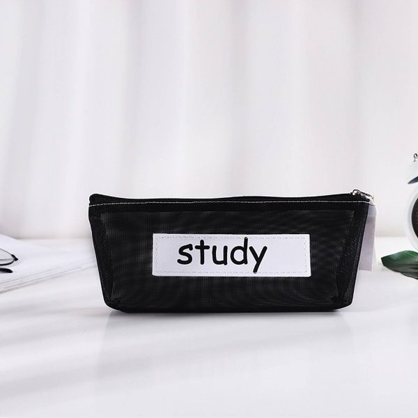 Transparent Mesh Pencil Case
