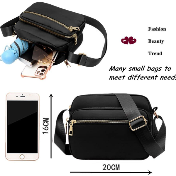 Nylon Crossbody Bags for Women Purses