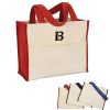 Cotton canvas grocery tote bag