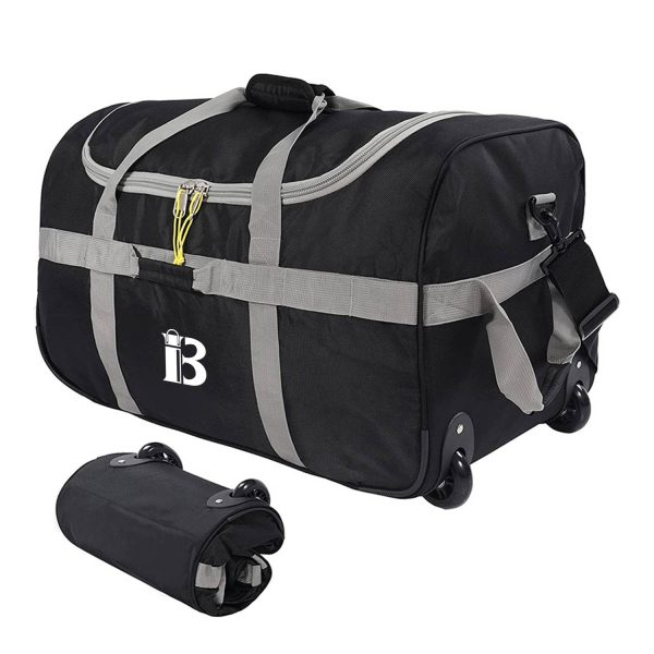 Foldable Duffle Bag w/ Wheels Camping Travel Gear