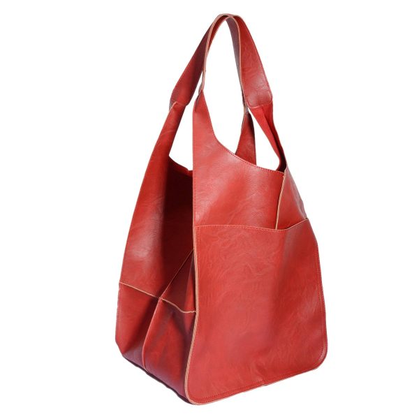Large PU Leather Satchel Tote Shoulder Bags