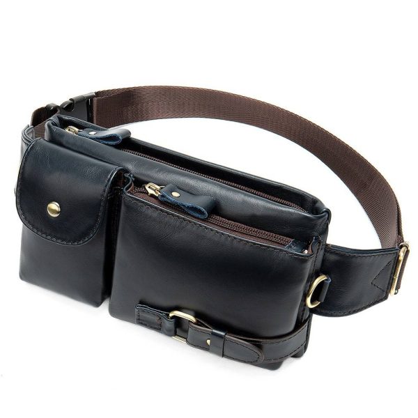 Genuine Leather Waist Fanny Pack