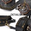 PU Punk industrial vintage style women's shoulder bag