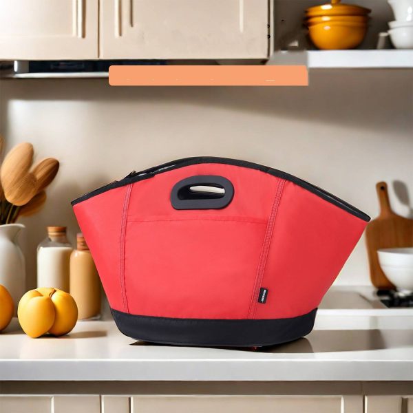 Insulated Lunch Cooler Bucket Shape Bag