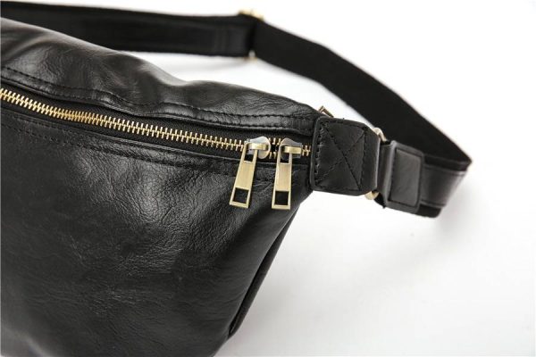 Retro PU Leather Belt Chest Bag